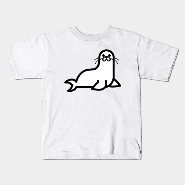 Happy Seal Kids T-Shirt by AustralianMate